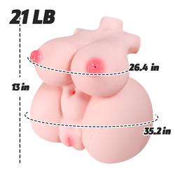 Image of MLON|Asa: big breasts Mammary intercourse likelife Torso Sex Doll