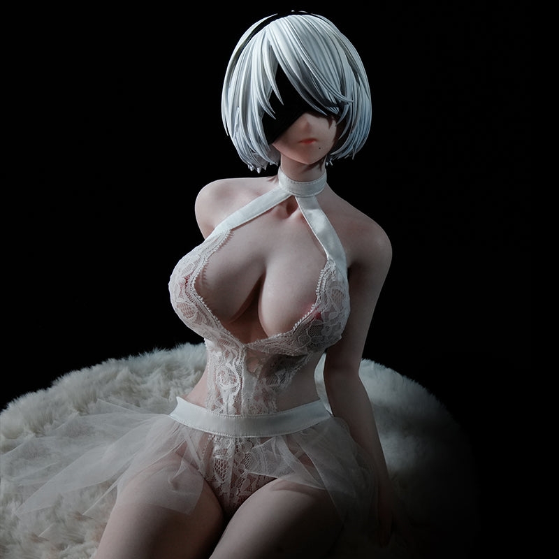 Image of Luna Noir| Gothic Blue-Haired Full-Body Anime Silicone Doll