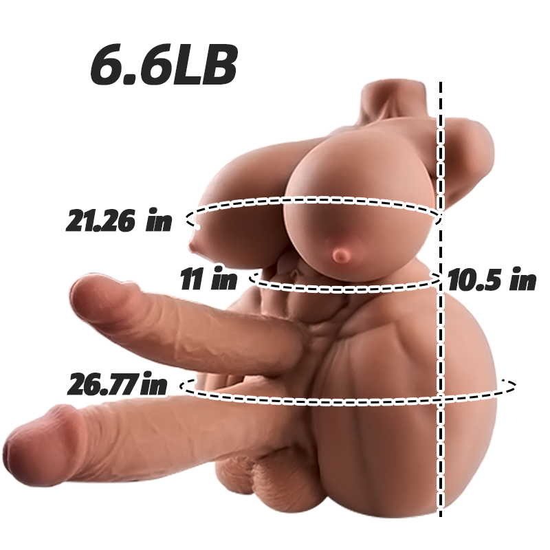 Image of MLON|Haru: shemale muscle multiple penises futa Torso Sex Doll