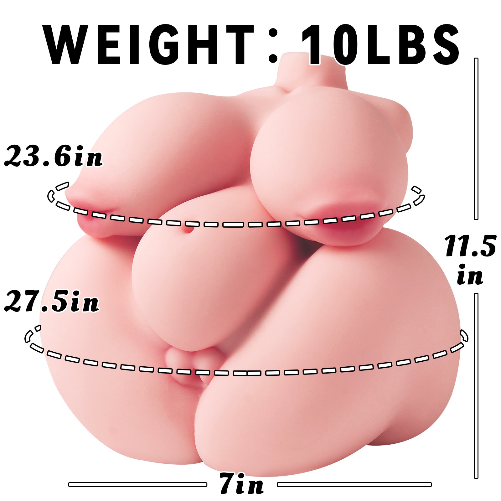 Image of MLON|Hana: BBW paizuri Fantasy Torso Sex Doll