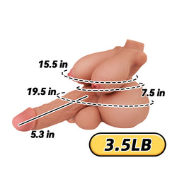 Image of MLON|Ryo1.0:5 In 1 shemale urethra insertion futa Torso Sex Doll