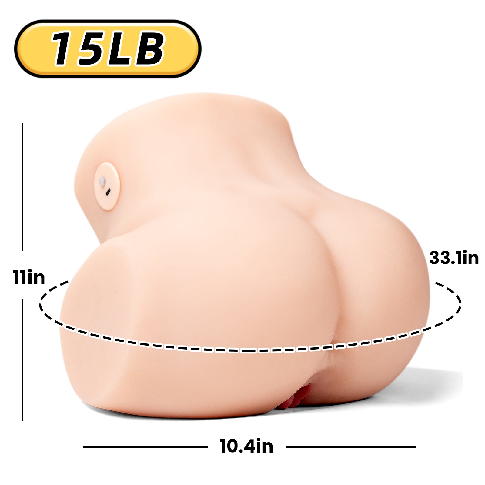 Image of Mlon Lana Pro – Realistic Soft-Butt Torso with Interactive Vibration