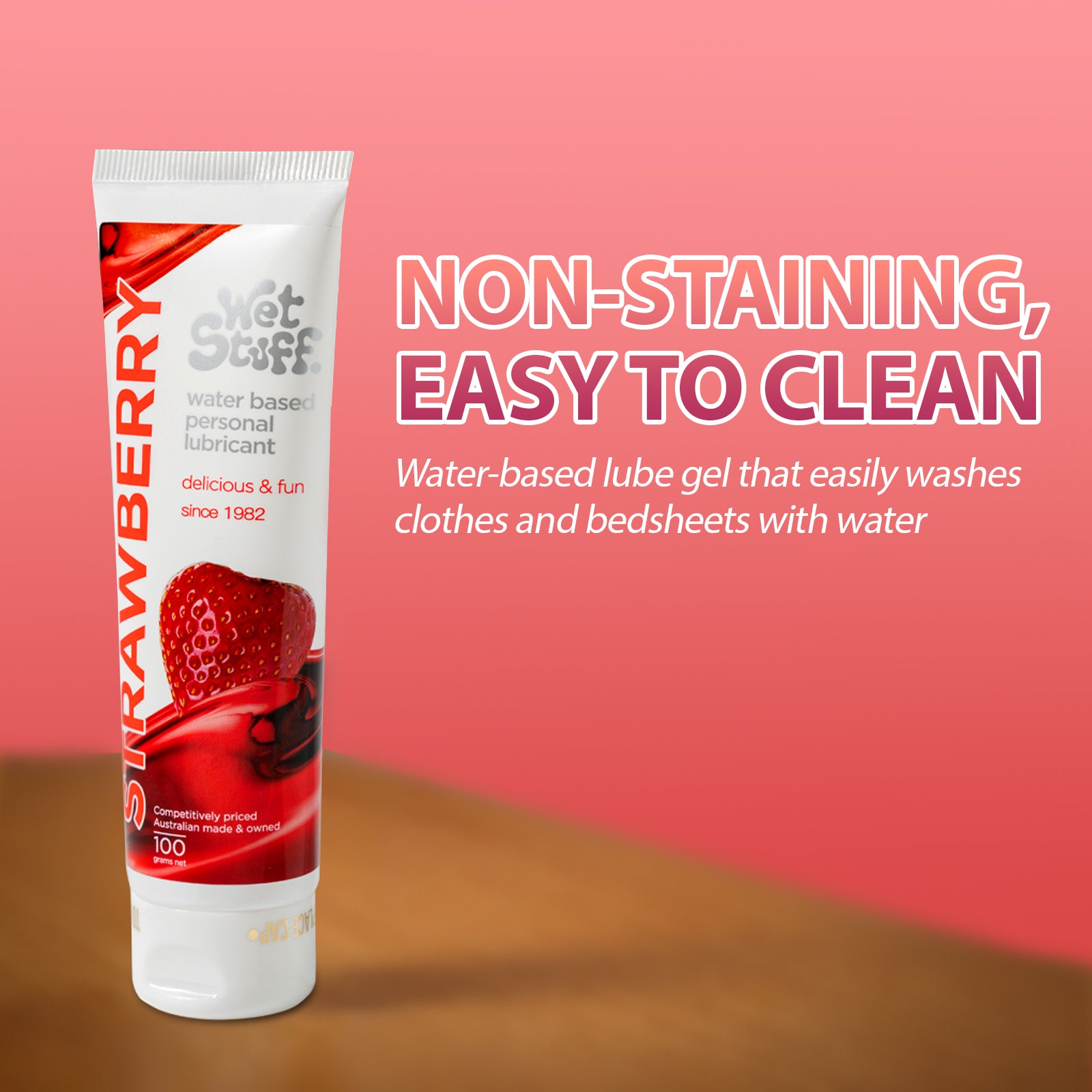 Image of Strawberry Flavored Water-Based Lubricant – Ultra Smooth & Skin-Friendly