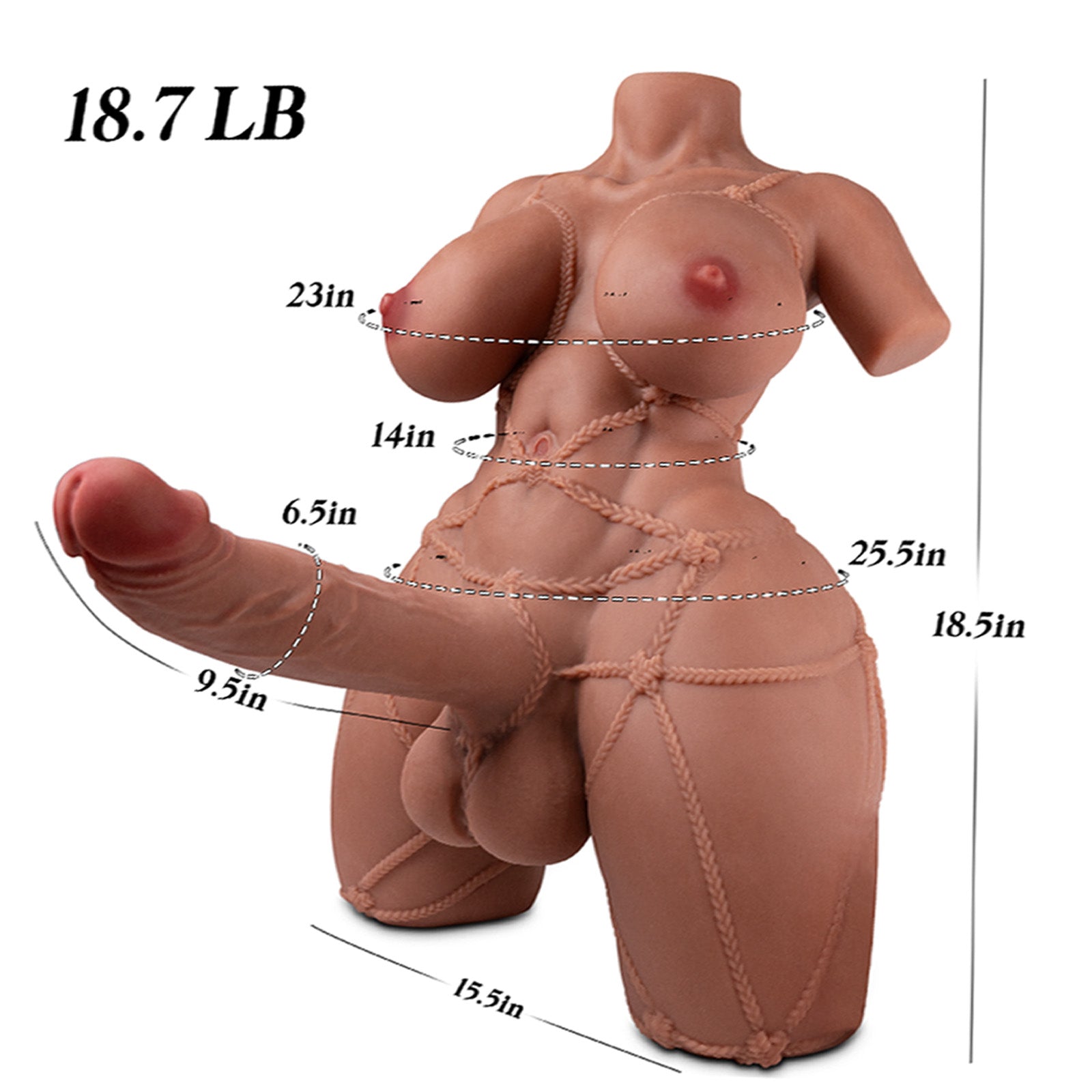 Image of MLON|Tomo: Shemale Anal Intercourse SM Futa Torso Sex Doll