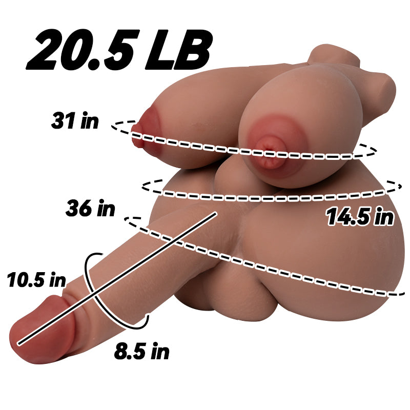 Image of MLON|Ryo:5 In 1 shemale urethra insertion futa Torso Sex Doll