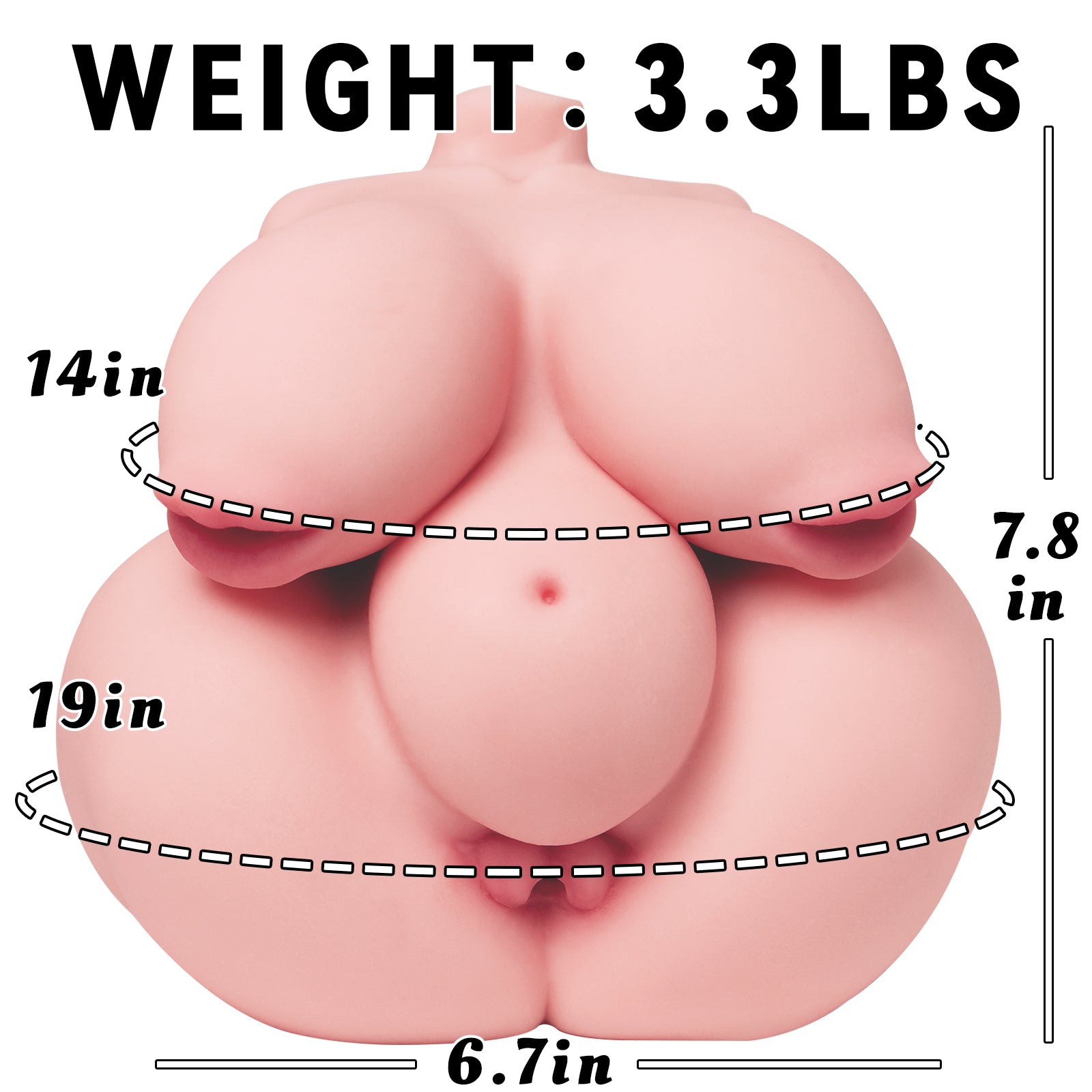 Image of MLON|Hana: BBW paizuri Fantasy Torso Sex Doll