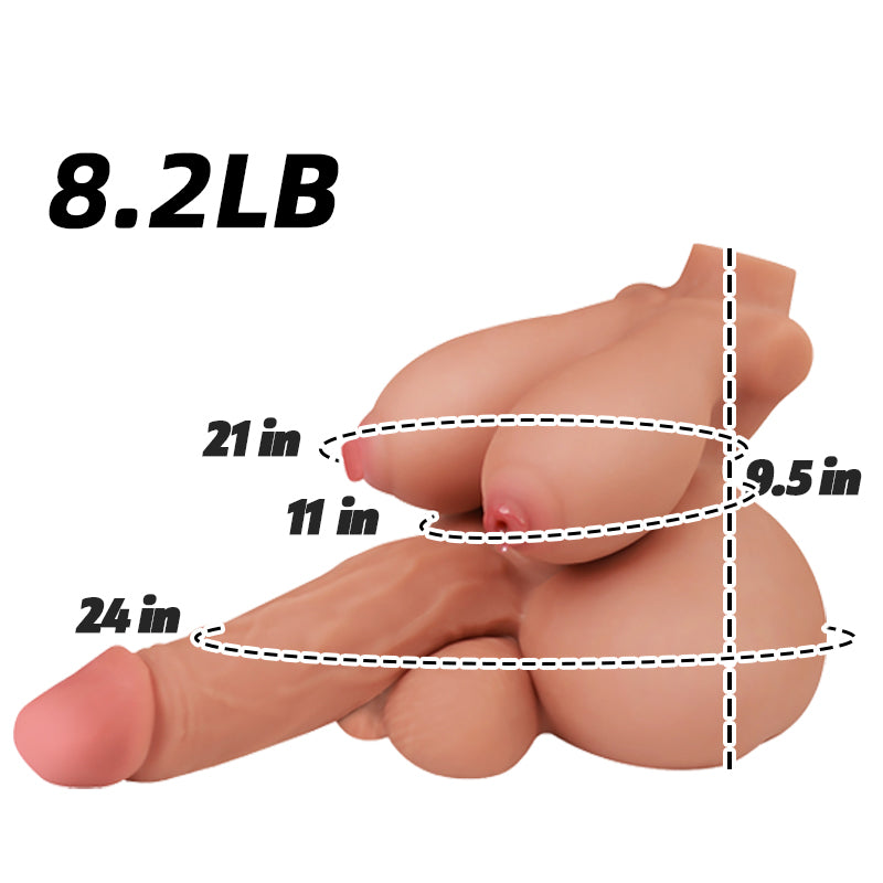 MLON|Ryo1.0:5 In 1 shemale urethra insertion futa Torso Sex Doll