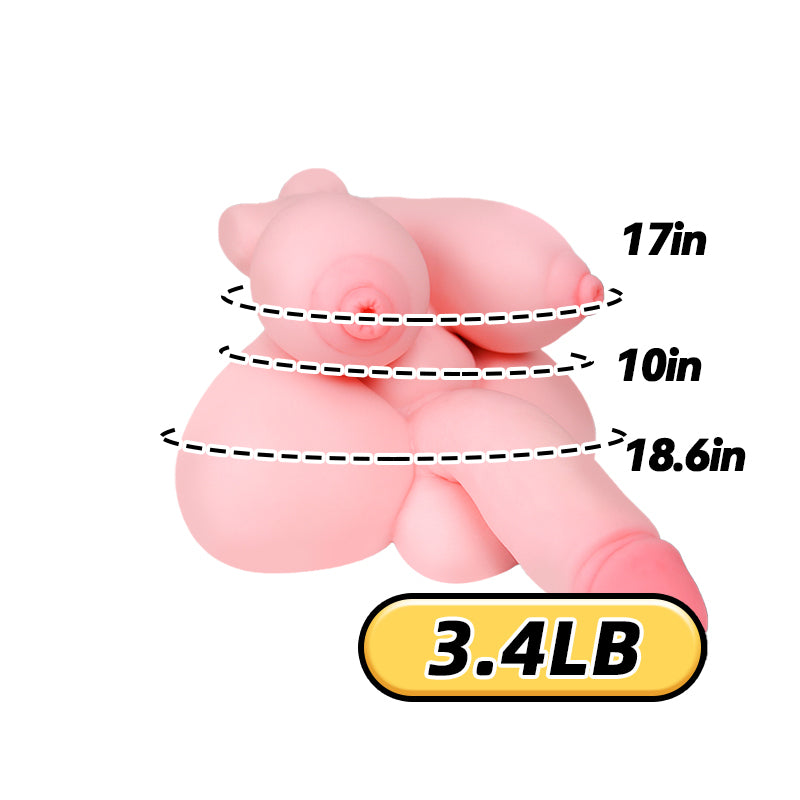 Image of MLON|Ryo:5 In 1 shemale urethra insertion futa Torso Sex Doll