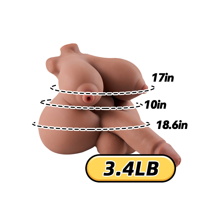 MLON|Ryo:5 In 1 shemale urethra insertion futa Torso Sex Doll