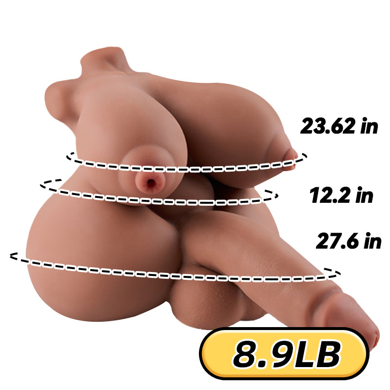 MLON|Ryo:5 In 1 shemale urethra insertion futa Torso Sex Doll