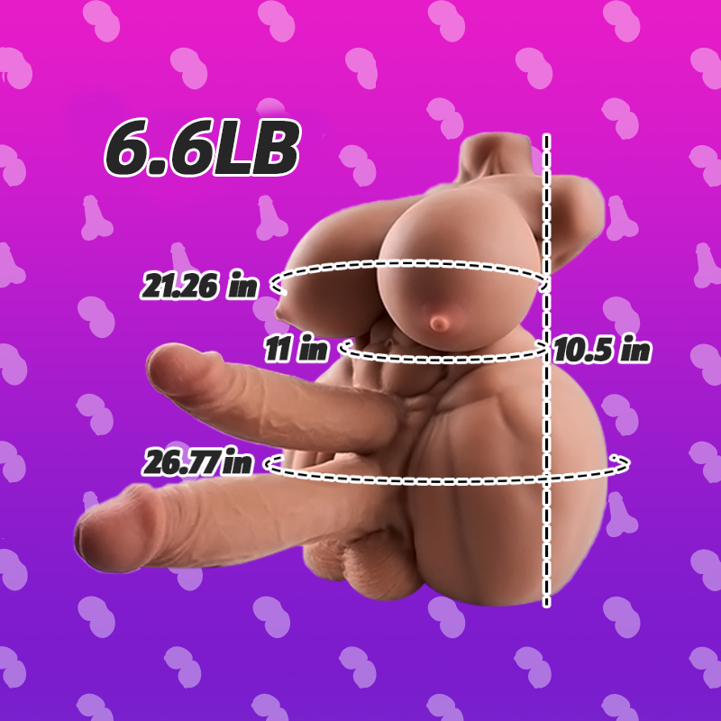 Image of MLON|Haru: shemale muscle multiple penises futa Torso Sex Doll